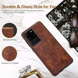 Premium PU Leather Case for Samsung Galaxy S20 Ultra 6.9 Inch Phone