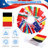 3 Pcs International Country Flag World Porch Banner Back to School