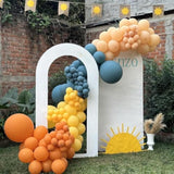 60 Pcs Retro Color Balloon Set: Boho Party Decor