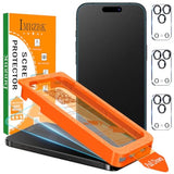 [Auto-Dust Removal] 3 Pack Matte Screen Protector For Iphone 17 Pro [Military Grade] Accessories, Case Friendly Film, 3 Tempered Glass Camera Lens Protector, Anti-Glare, Smooth As Silk