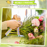 2 Roll 20 Yard Easter Spring Pastel Wired Ribbon, Gingham Ribbon Pink