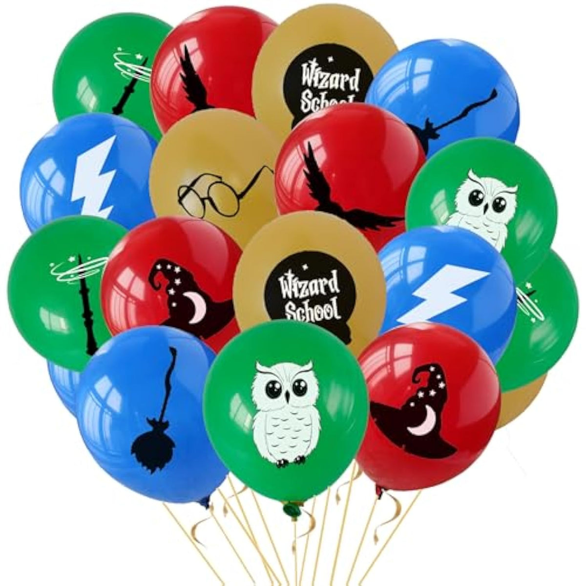20 Pcs Magical Wizard School Party Decorations Balloons - 12" - Perfect For Birthdays, Theme Days & Special Events