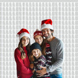 Silver Foil Fringe Curtains Party Backdrop for Photo Booth and Celebration Decor
