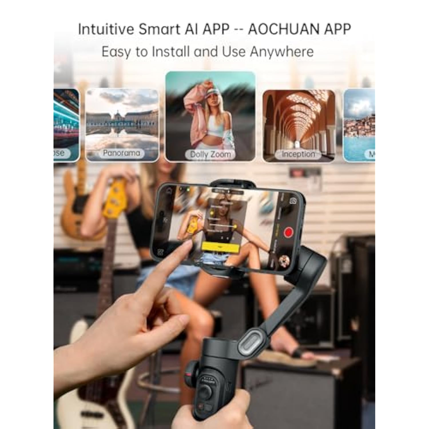 Phone Gimbal Stabilizer 3-Axis Smartphone Foldable Handheld Gimbal For Iphone With Focus Wheel Tiktok Youtube Vlog Stabilizer For Iphone16 15 14 13 12 Pro Max Android-Smart Xe