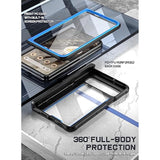 Guardian Case For Google Pixel Fold 5G,[Hinge Protection][Kickstand][Mil-Grade Protection] Ultra-Thin Full-Body Hybrid Shockproof Protective Rugged Cover With Built-In Screen Protector, Blue