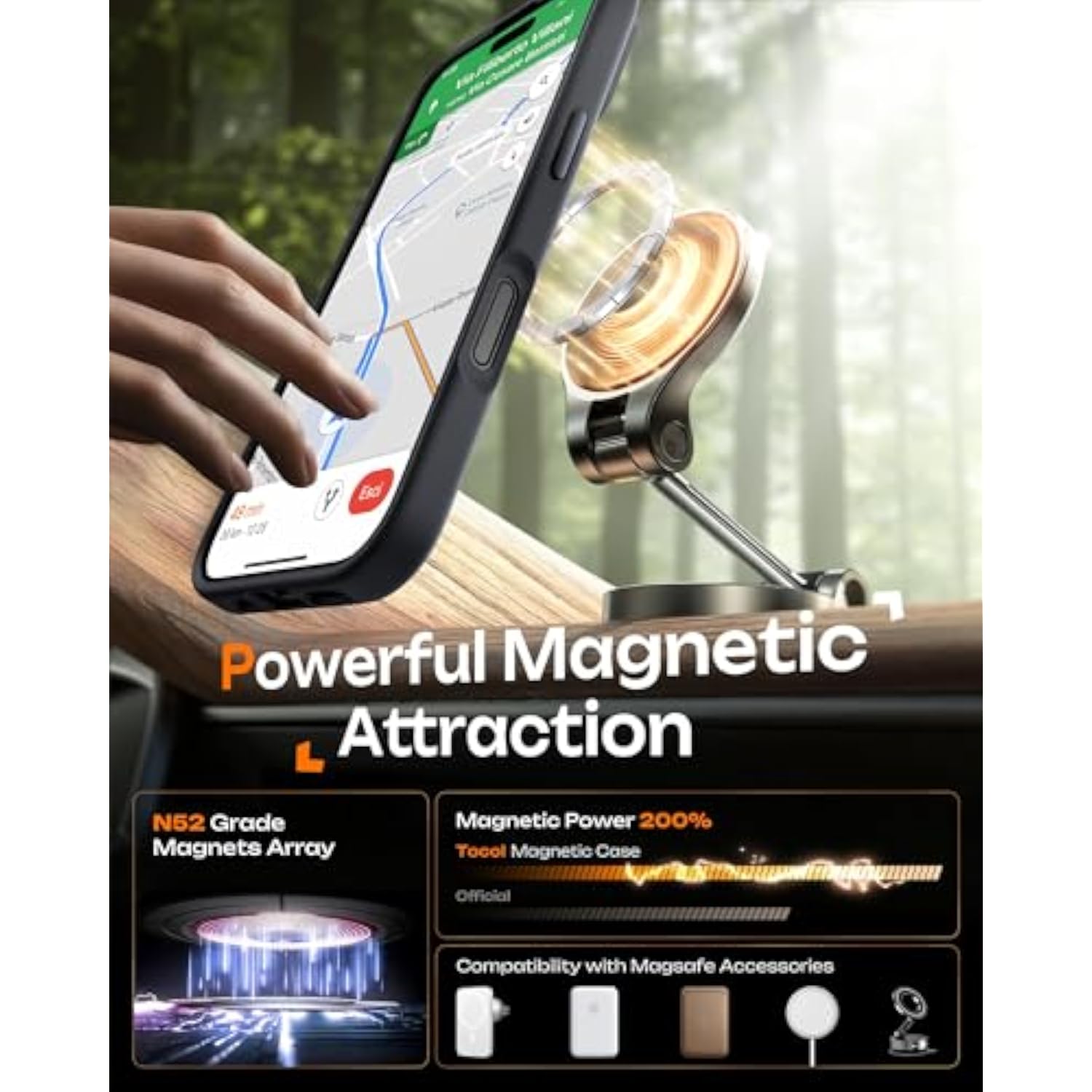 iPhone 17 Case Compatible with MagSafe Black