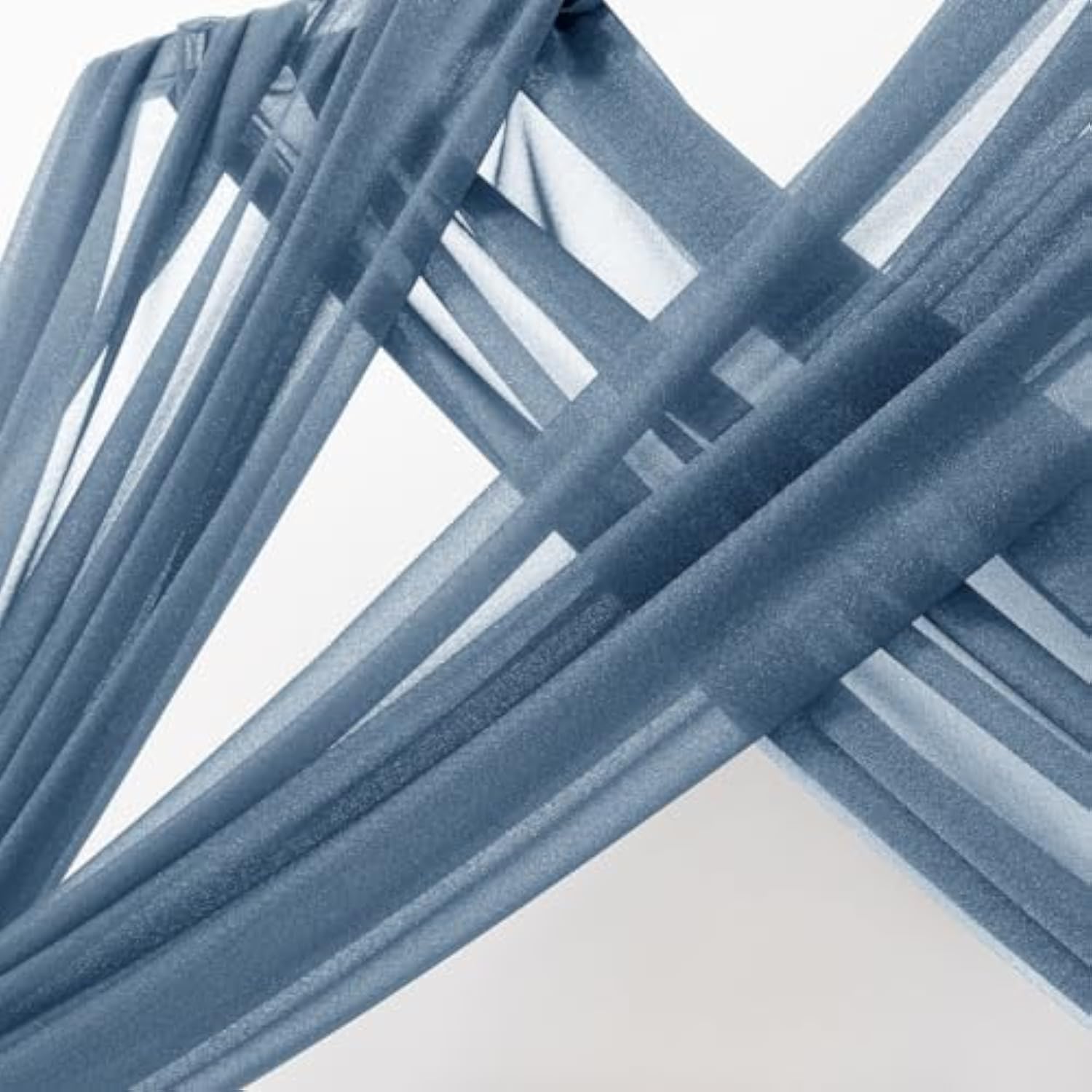 Dusty Blue Wedding Arch Draping Fabric 1 Panel 29" X 20 Ft Extra Long Gauze Drapes Sheer Backdrop Curtains 6.6 Yards Outdoor Drapery Panels For Wedding Bridal Shower Party Ceiling Decoration