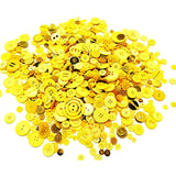 600-700Pcs Yellow Buttons For Crafts Bulk Yellow Craft Buttons Assorte