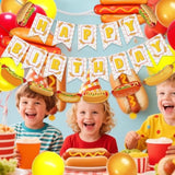 Hot Dog Birthday Decorations Hot Dog Party Decorations With Happy Birthday Banner Hot Dog Balloons Garland