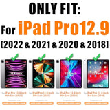 Ipad Pro 12.9 Case (6Th/5Th/4Th/3Rd Gen), [Full-Body] Drop Protection Case Wit