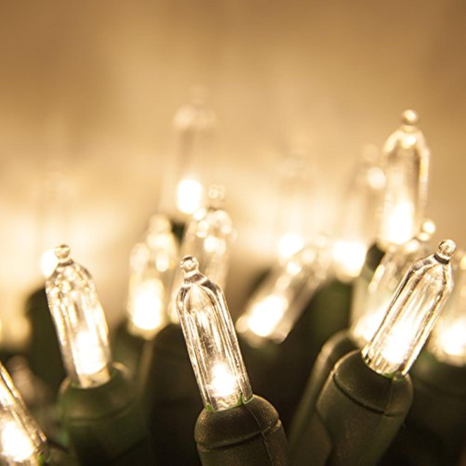 Warm White Led Christmas Lights - 100 Count Led Clear White Christmas Tree Lights With Green Wire - 34 Ft - Ul Listed -