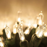 Warm White Led Christmas Lights - 100 Count Led Clear White Christmas Tree Lights With Green Wire - 34 Ft - Ul Listed -