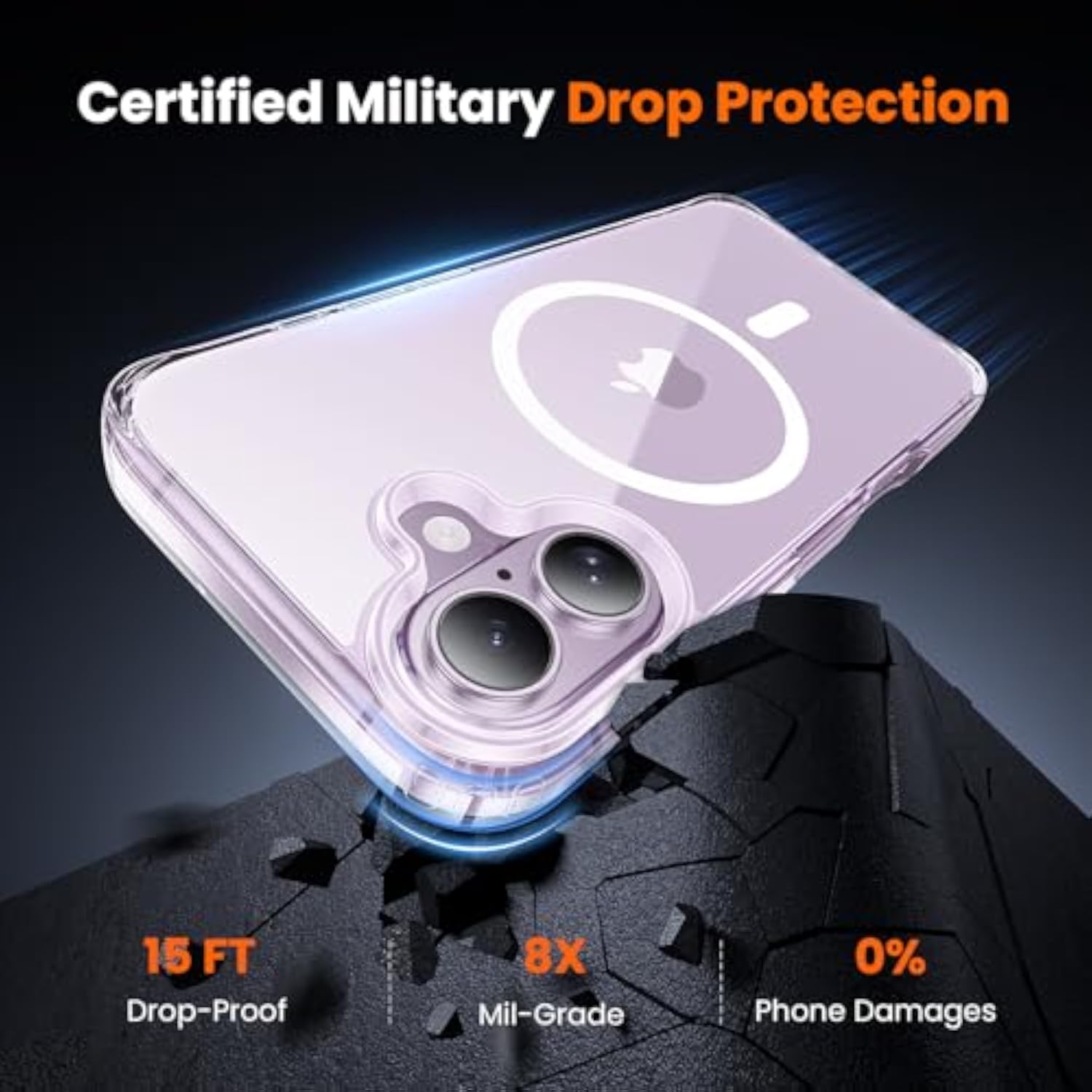 3 in 1 Clear Case for iPhone 17