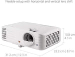 ViewSonic PX701-4K UHD 3200 Lumens Projector, HDR, Dual HDMI, 300" Screen