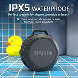 Cuckoo Portable Bluetooth Speaker, Ipx5 Waterproof Wireless Speaker With Stereo Sound, 12H Playtime, Micro Sd Support For Shower, Outdoor, Camping, Hiking