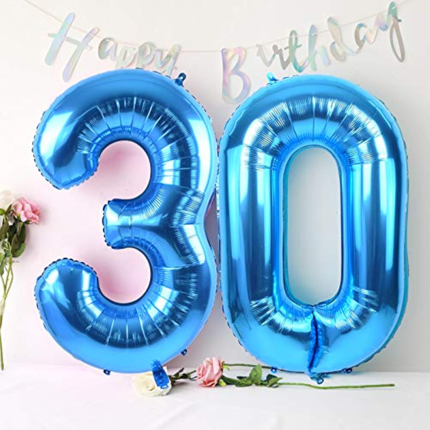40-Inch Blue Number 10 Foil Balloon for Birthday Anniversary Graduation Decor