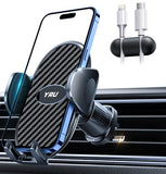 Phone Holders for Your Car [2026 Upgraded Military Metal Hook], Cellphone Holder Car[No Fear of Bumps] Vent Phone Mount Truck Compatible with