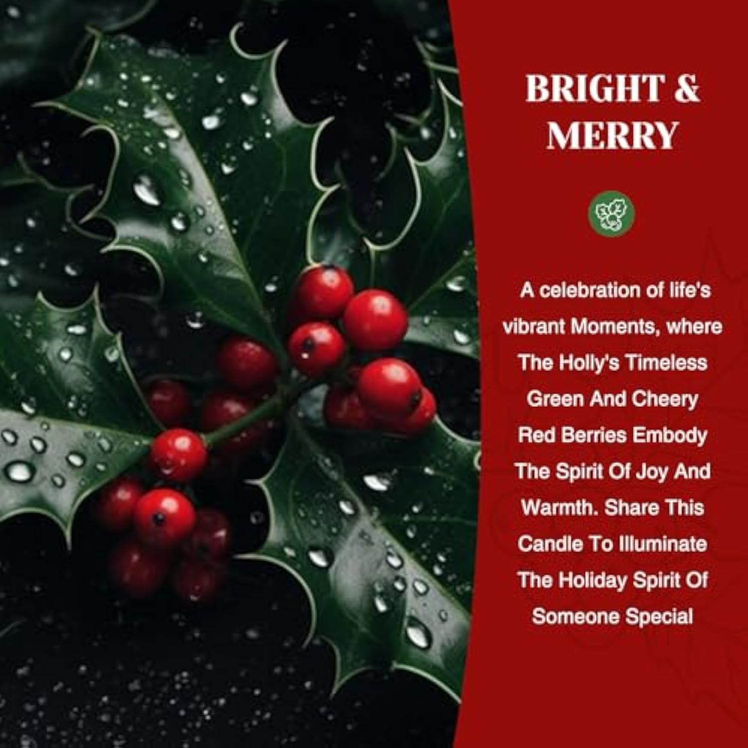 Holiday Scented Candle Gift For Women And Men - Cinnamon Scent, 10 Oz Soy Wax, Birthday,Holiday,Christmas,New Year Gift