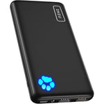 Slim 10000mAh Power Bank, USB-C High-Speed Charger for iPhone, Samsung, iPad