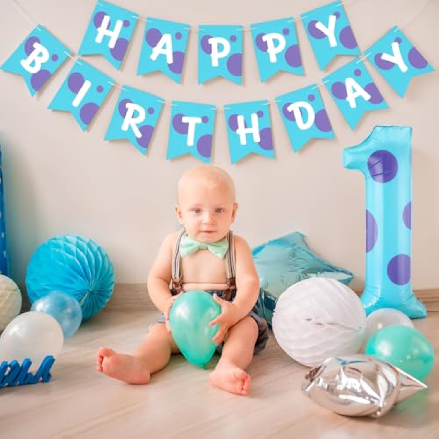 Monster Number 1 Balloons 40 Inch Monster Theme Birthday Party Decorations Large Foil Balloons For Girls Boys Birthday Baby Shower Party Backdrop Celebration Supplies