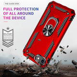 For Iphone 8 Case, Iphone 7 Case, Iphone Se 2020/2022 Case With Screen Protector, Military Grade Protective Cases With Ring For Iphone Se (Red)