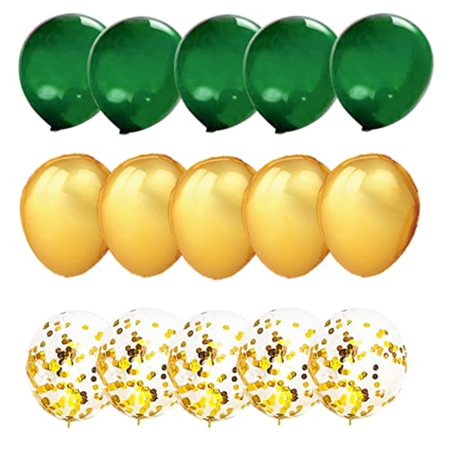 Green & Gold Graduation Decor – Balloons and Party Supplies for USF 2025, Birthday, St. Patrick's