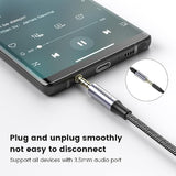 10Ft/3Meter Long 3.5Mm Extension Trrs 4-Pole Headphone Cable Male To Female Audio Cable Nylon Braided Compatible For Home/Car Stereos Smartphones Headphones Tablets Media Players And More