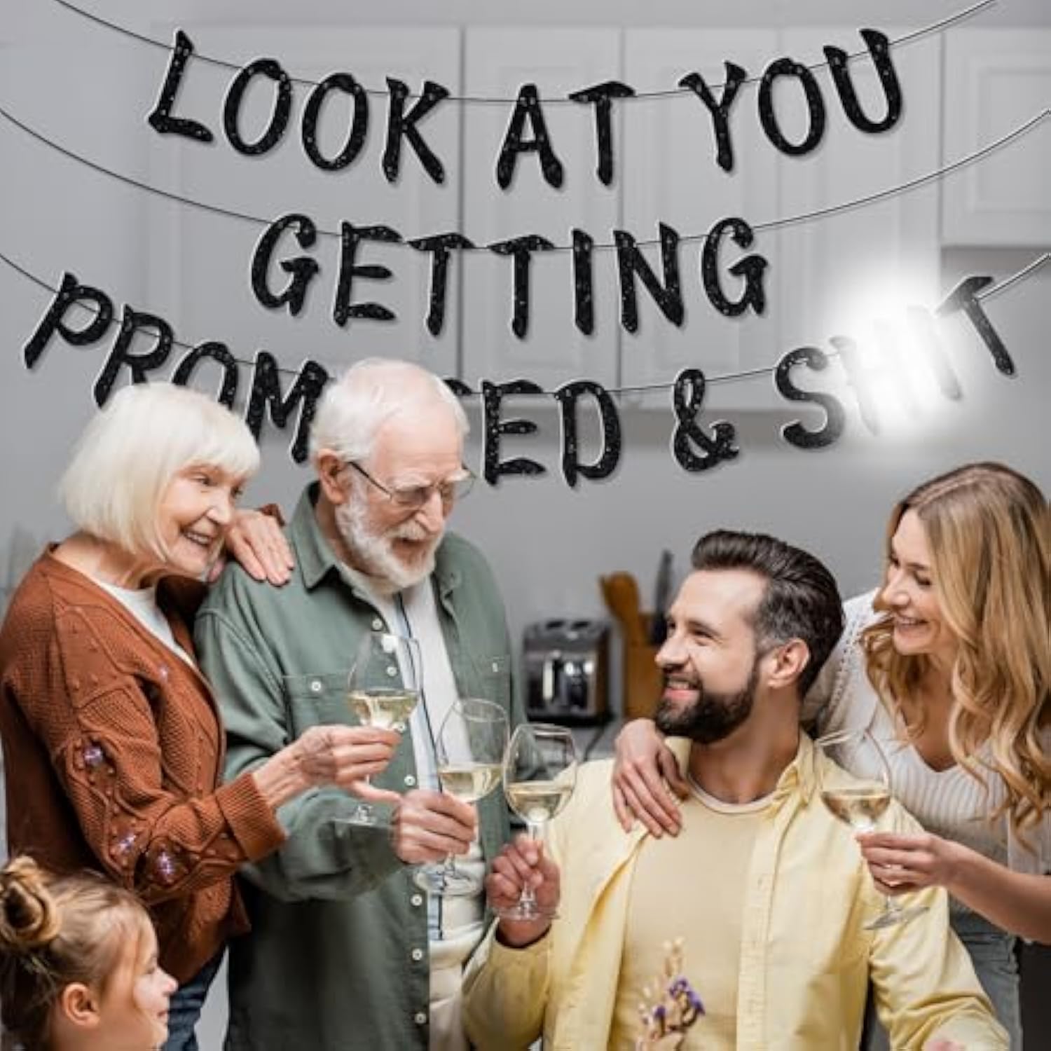 Promoted Banner, Congrats Job Promotion Farewell Party Decorations Supplies