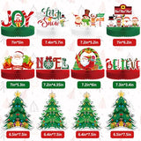 12 Pcs Christmas Honeycomb Table Centerpieces