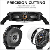 For Samsung Galaxy Watch 8 Classic Screen Protector Case 46Mm Cover, [2+2Pack] Scratch Resistant Tempered Glass Screen Protector & Hard Pc Bumper For Galaxy Watch8 Classic 46Mm(Not For Others)
