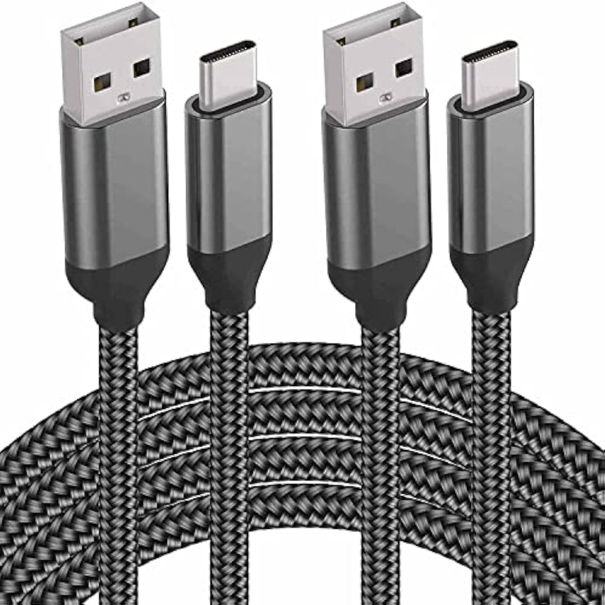 Usb C Cable 15Ft 2Pack, Extra Long Usb-A To Usb-C Cable Braided Fast Charger C