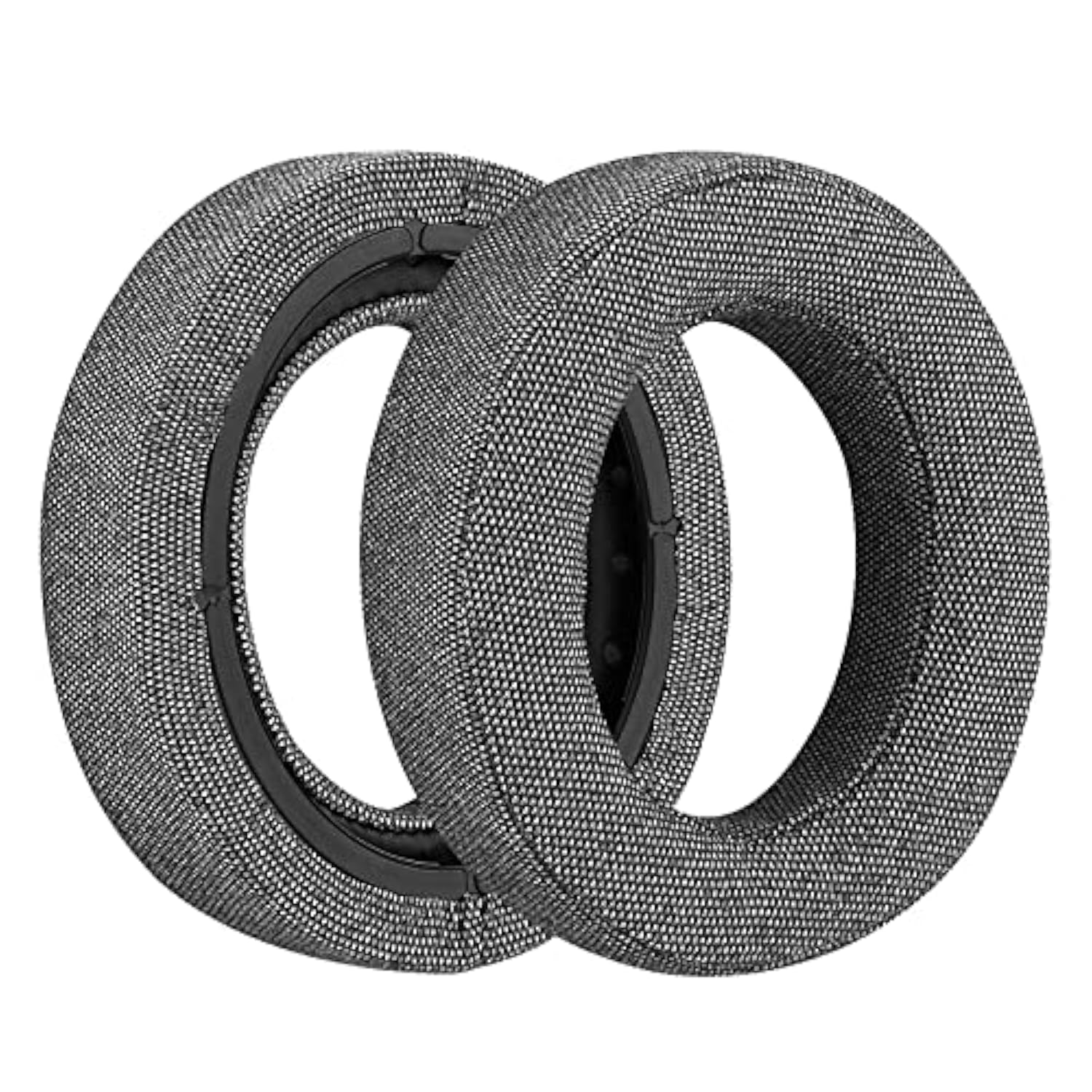Geekria Comfort Linen Replacement Ear Pads for Corsair HS70 PRO, HS60 PRO, HS50 PRO Headphones Ear Cushions, Repair Parts (Grey)