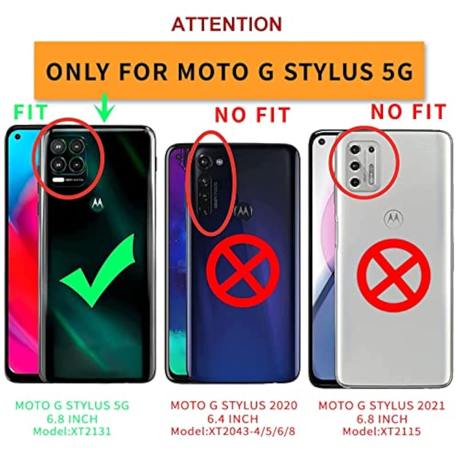 Shockproof Camouflage Military Grade Drop Tested Phone Case With Built In Kickstand With Screen Protector Holster Belt Clip Fits For Moto G Stylus 5G 6.8" (Blue Camo)