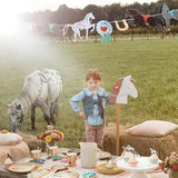 Meri Meri Horse Party Banner (Pack of 1). 13' Party Garland Including Excess Cord