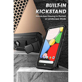 SUPCASE Unicorn Beetle Pro Series Case for Google Pixel 4A (2020 Release), Full-Body Rugged Holster Case with Built-in Screen Protector (Black)