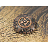 12 Pieces Rosette Pattern Metal Shank Buttons. 23Mm (7/8 Inch) (Antiqu