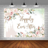 7x5ft Happily Ever After Decorations Backdrop for Bridal Shower