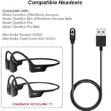 Charging Cable For Shokz Openrun, Openrun Pro, Openrun Mini, Aftershokz Aerope