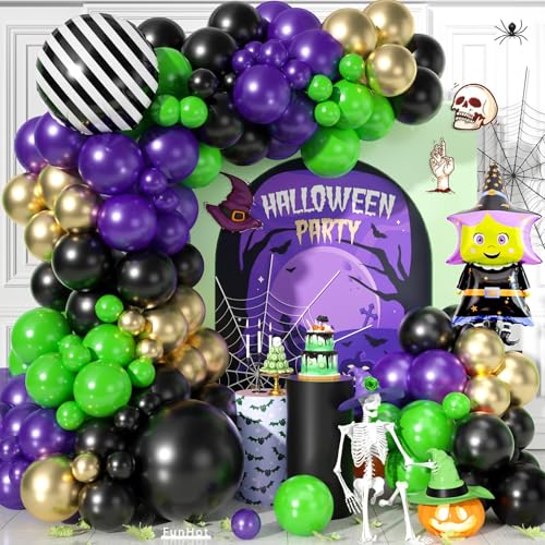 Halloween Balloon Garland Arch Kit Purple Orange and for Halloween Birthday