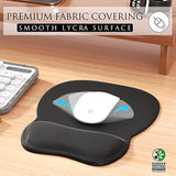 Ergonomic Mouse Pad With Gel Wrist Rest, Comfortable Mousepad With Smooth Wrist Support And Non-Slip Pu Base For Pain Relief, Computer, Laptop, Office & Home, 9.4 X 8.1 In, Black Color