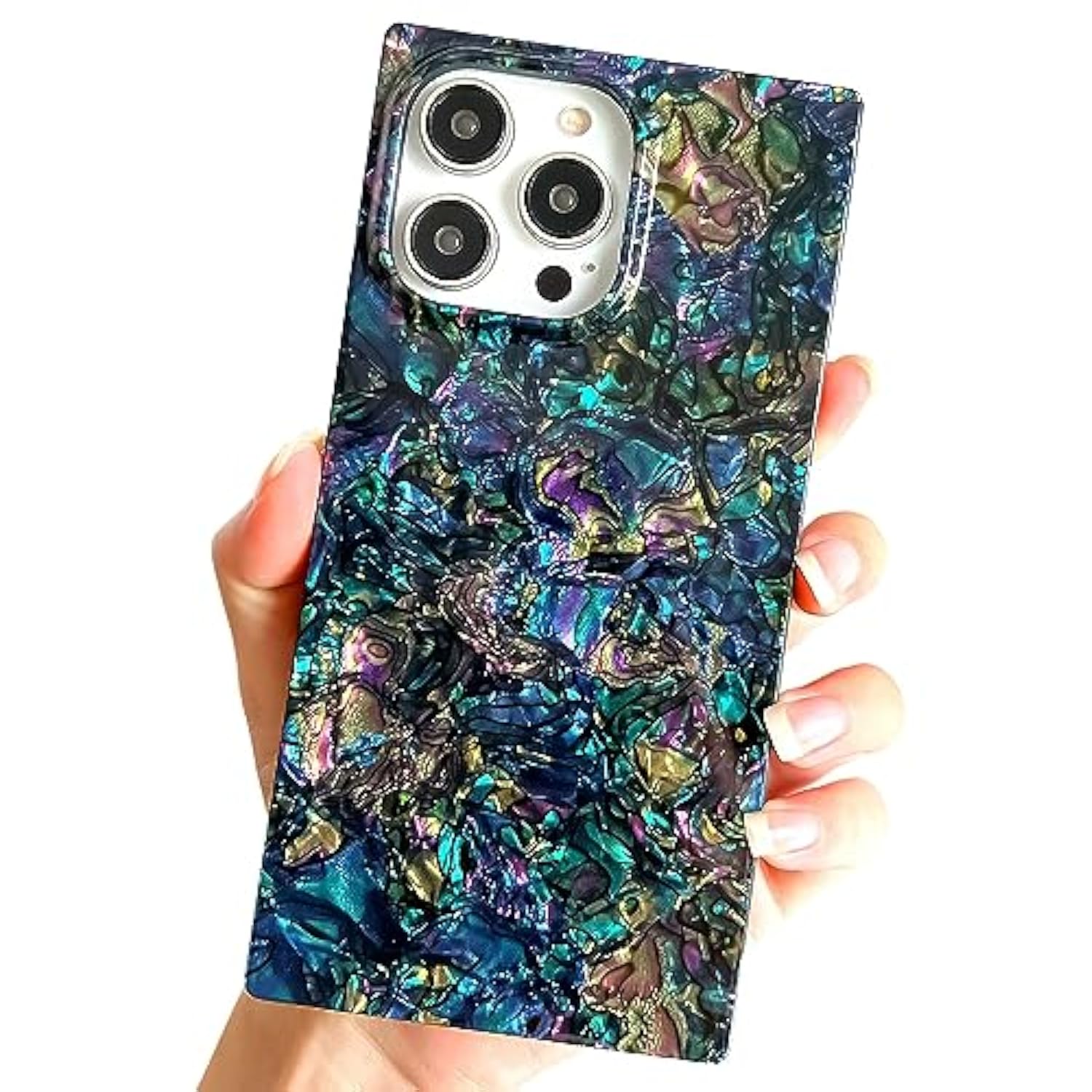 Iphone 15 Pro Max Case - Luxury Sparkle Cute Protective Soft Slim Girly Case - 6.7 Inch (Black Shell)