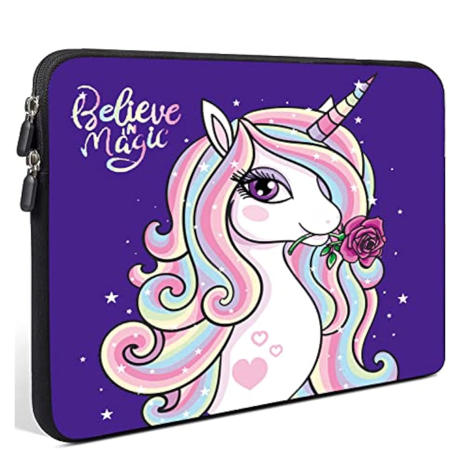 11.6" -12.5 Inch Laptop Bag Neoprene Notebook Carrying Pouch Chromebook Sleeve Ultrabook Case Tablet Cover Fit Apple Macbook Air Hp Dell Lenovo Asus Samsung (Cute Horse)