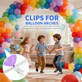 15 Pack Balloon Arch Clips, Large Clear Spring Clamps For Backdrop, 3.5'' Plastic Clips Supplies For Birthday Decoration Accessories Beach Towels Crafts Swimming Pool Photography Studios