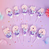 Birthday Number Candles Pink And Purple Butterfly Birthday Candles For Cake Glitter Number 0 Candle Cake Topper With Sequins For Girls And Women Anniversary Celebrations Supplies