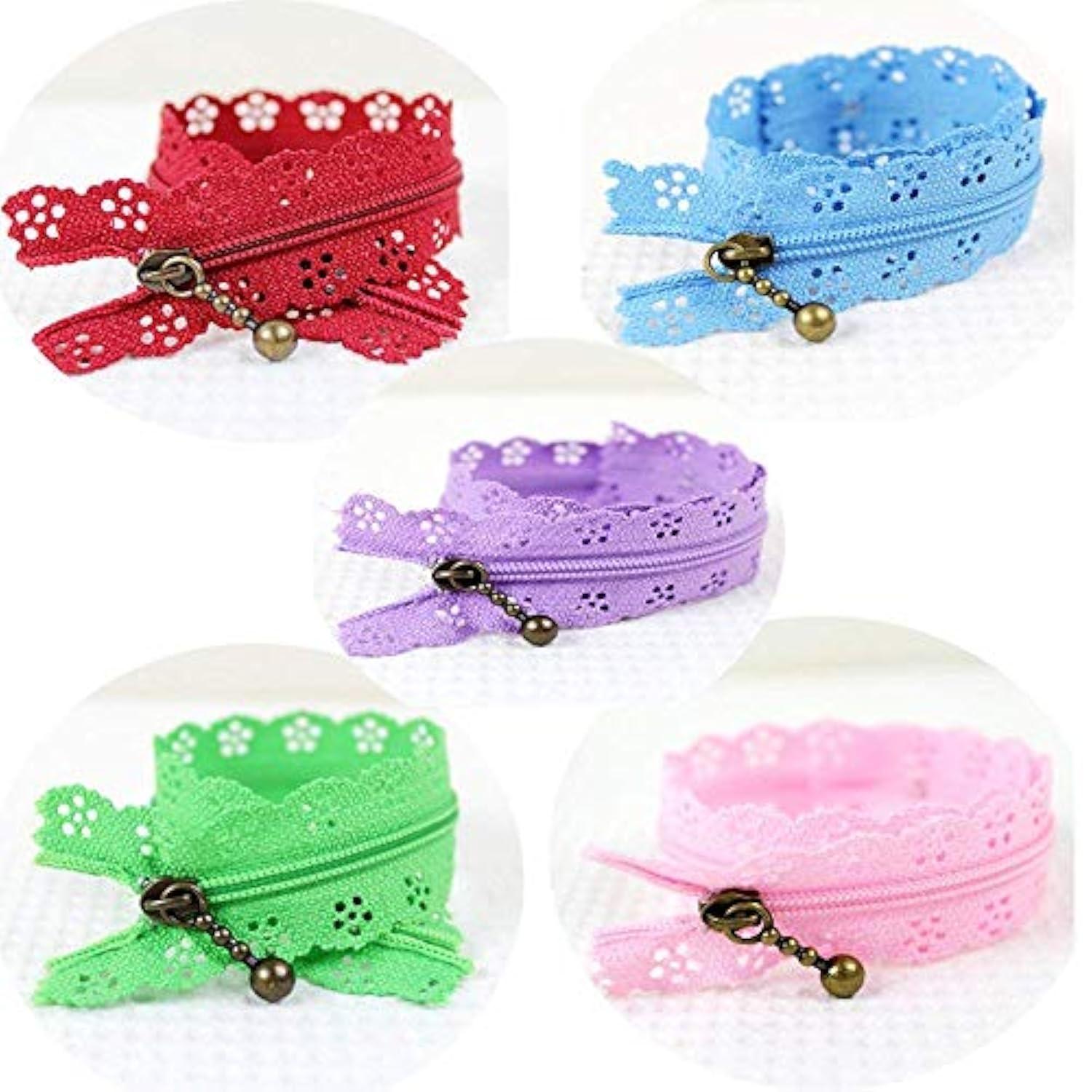 Lace Zippers 20Cm(7.8Inch) Novelty 20Pcs/Pack 3# End Zipper Diy Nylon
