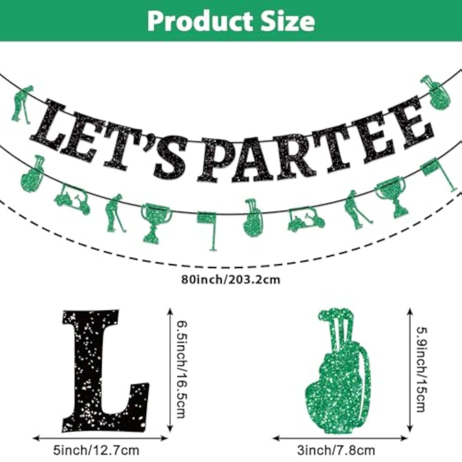 Golf Birthday Banner Let'S Partee Golf Themed Party Decorations Golfs Party Supplies For Lets Partee Banner Golfs Happy Birthday Adults Kids Baby Shower Hanging Swril Decor