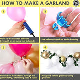 Sweet Baby Co. Baby Shower Decorations For Girl With Pink Balloon Arch Garland Kit, Baby Girl Banner Decor, Eucalyptus Boho Greenery Vine, Light Pink, Peach Blush, Gold, Confetti Balloons