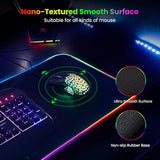 Extra Large Rgb Gaming Mouse Pad14 Light Modes, Extended Soft Led Mouse Pad, Antislip Rubber Base, Computer Keyboard Mousepad Mat (31.5 X 12 Inch)