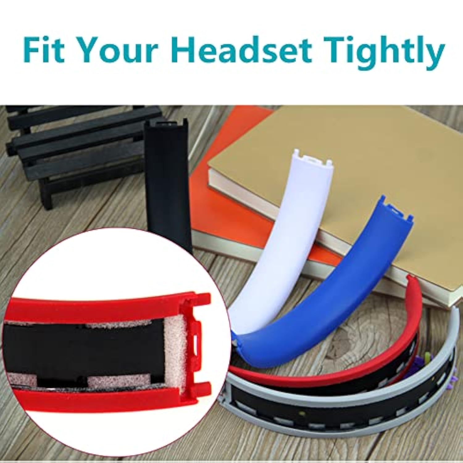 Puiixur Replacement Top Headband Rubber Foam Cushion Pad Repair Parts Compatible With Beats Studio 2 Studio 3 Wired Wireless Headphones Black