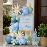 Under the Sea Balloon Arch Garland Kit with Cream Star Foil Balloon